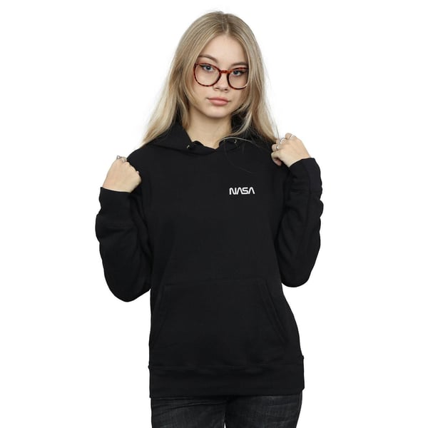 NASA Womens/Ladies Modern Logo Chest Hoodie
