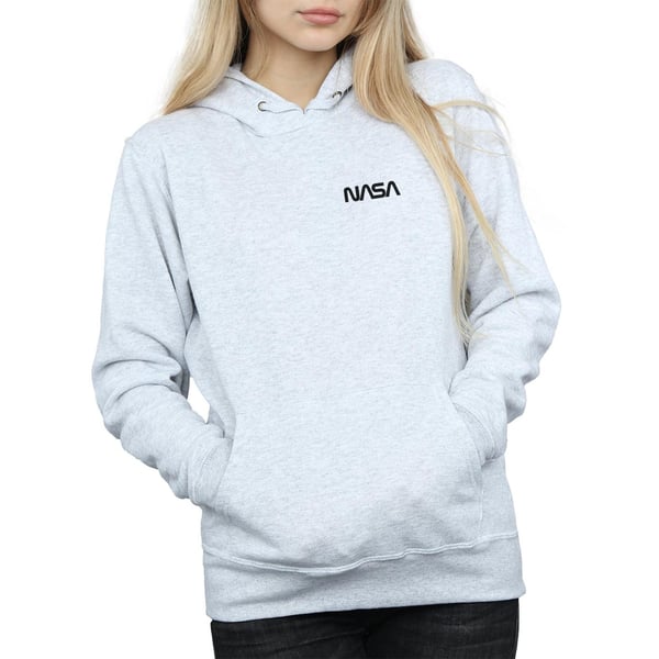 NASA Womens/Ladies Modern Logo Chest Hoodie