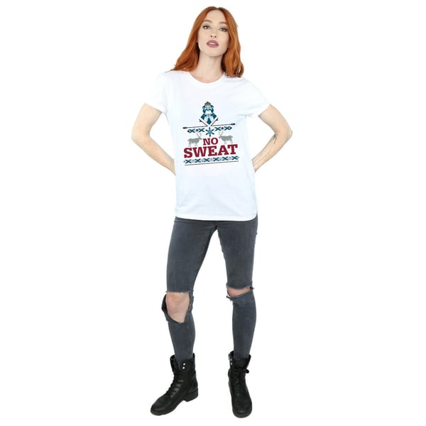 Frozen Womens/Ladies No Sweat Oaken Cotton Boyfriend T-Shirt