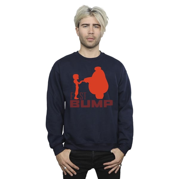 Disney Mens Big Hero 6 Baymax Fist Bump Cutout Sweatshirt