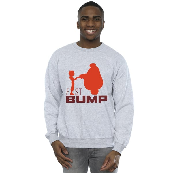 Disney Mens Big Hero 6 Baymax Fist Bump Cutout Sweatshirt