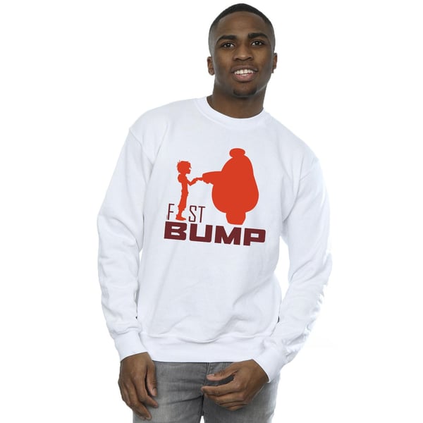 Disney Mens Big Hero 6 Baymax Fist Bump Cutout Sweatshirt