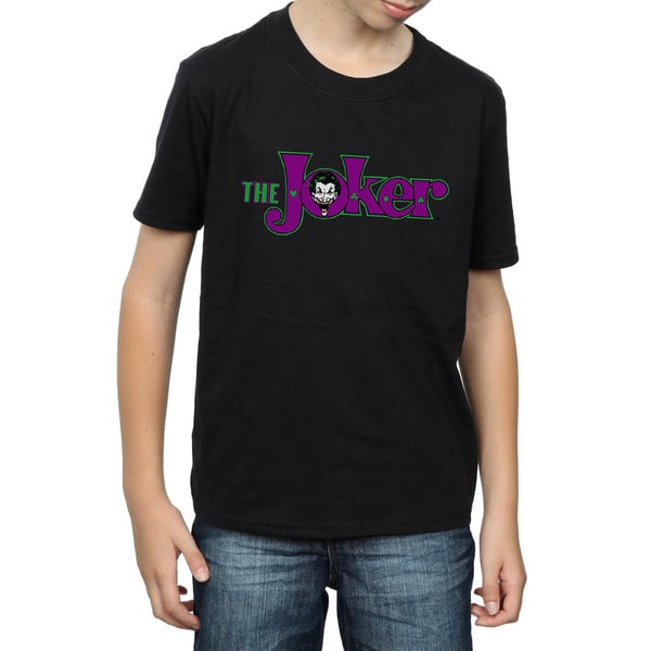 DC Comics Boys The Joker Text Logo T-Shirt