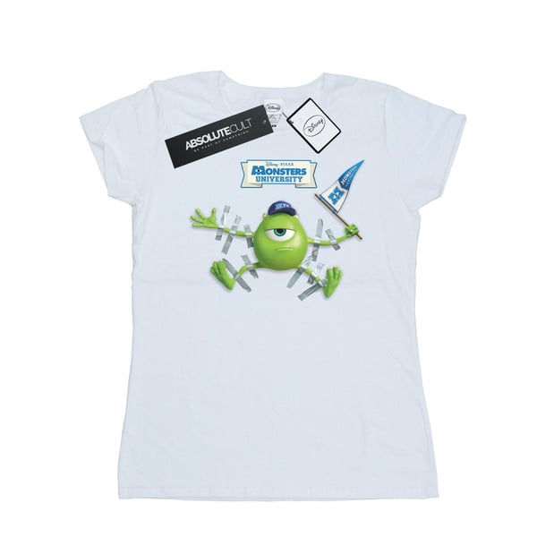 Disney Womens/Ladies Monsters University Taped Mike Cotton T-Shirt