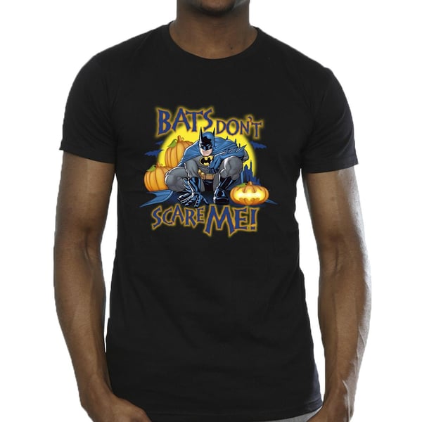 DC Comics Mens Batman Bats Don´t Scare Me T-Shirt
