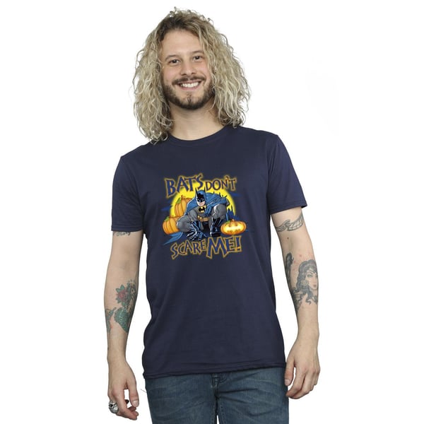 DC Comics Mens Batman Bats Don´t Scare Me T-Shirt