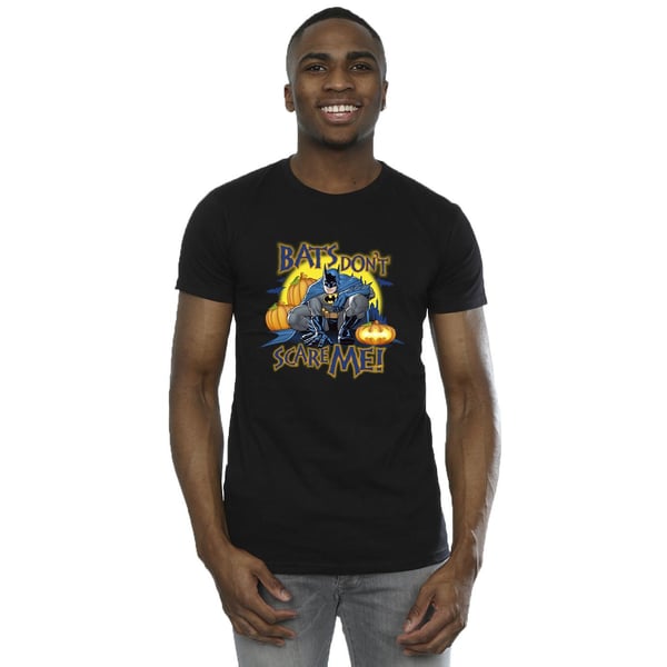 DC Comics Mens Batman Bats Don´t Scare Me T-Shirt