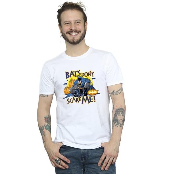 DC Comics Mens Batman Bats Don´t Scare Me T-Shirt