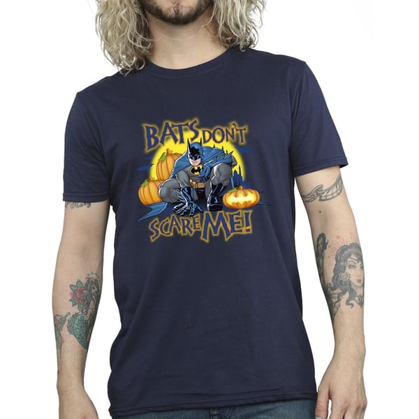 DC Comics Mens Batman Bats Don´t Scare Me T-Shirt