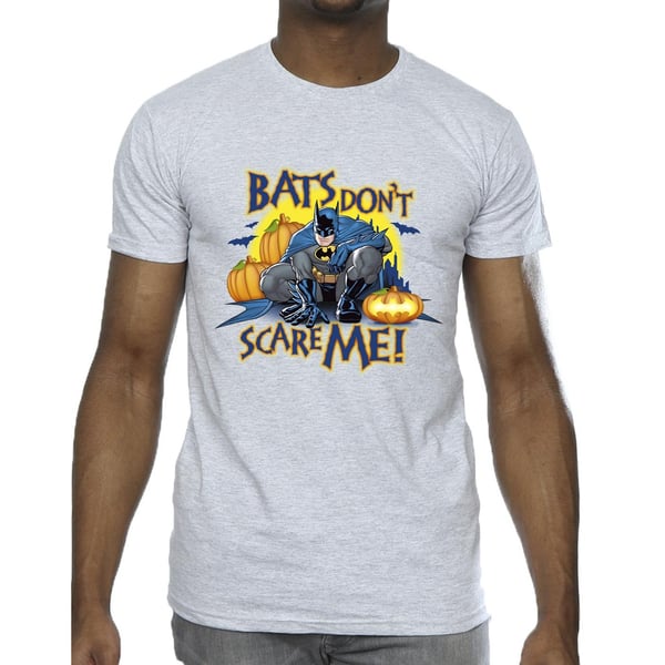 DC Comics Mens Batman Bats Don´t Scare Me T-Shirt