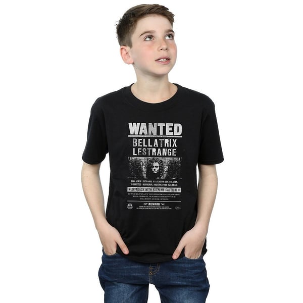 Harry Potter Boys Bellatrix Lestrange Wanted Poster Cotton T-Shirt