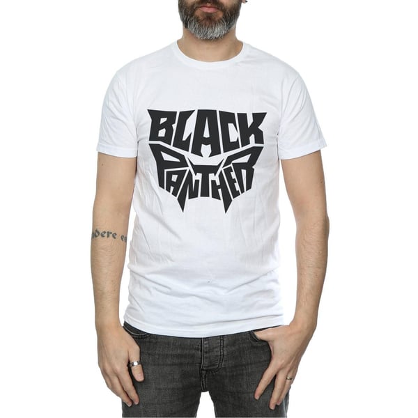 Marvel Mens Black Panther Worded Emblem T-Shirt