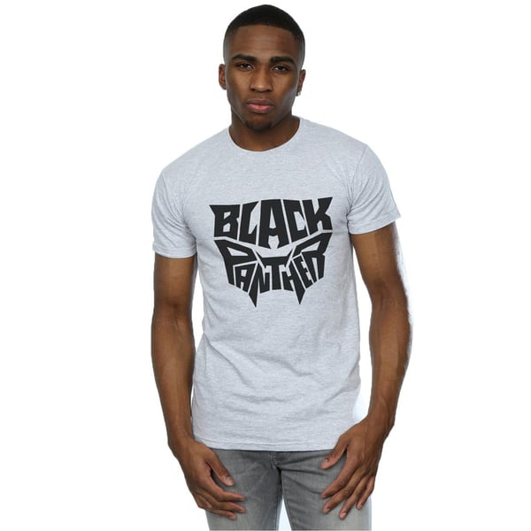 Marvel Mens Black Panther Worded Emblem T-Shirt