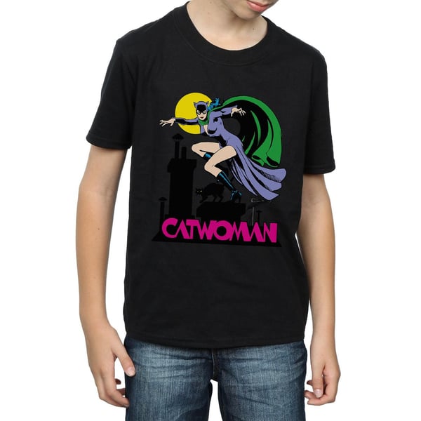 DC Comics Boys Catwoman Text Logo T-Shirt