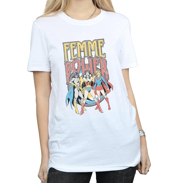 DC Comics Womens/Ladies Femme Power Cotton Boyfriend T-Shirt