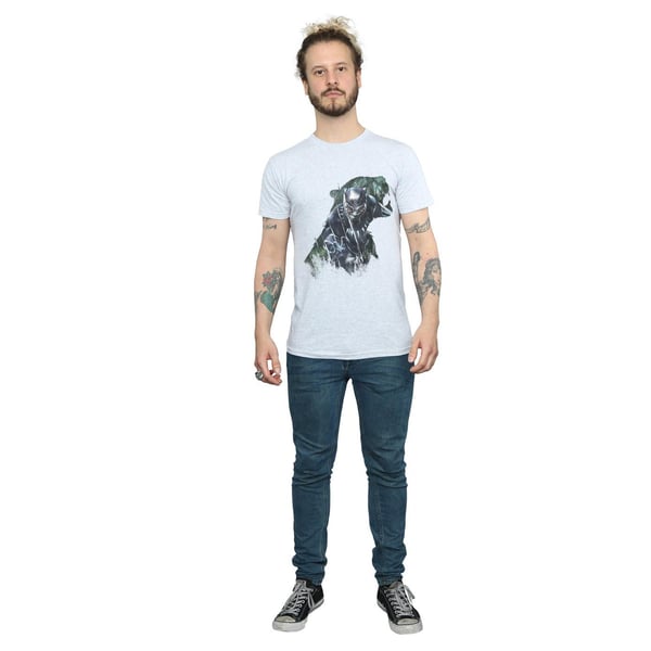 Marvel Mens Black Panther Wild Silhouette T-Shirt