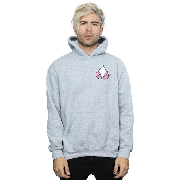 Disney Mens Daisy Duck Backside Breast Print Hoodie