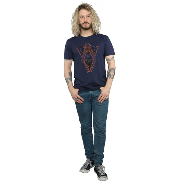 Marvel Mens Black Panther Tribal Heads T-Shirt