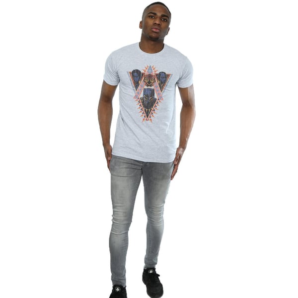 Marvel Mens Black Panther Tribal Heads T-Shirt