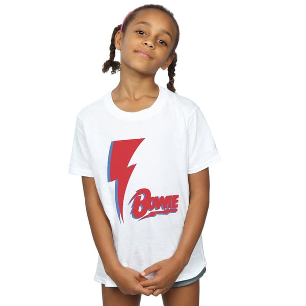 David Bowie Girls Red Bolt Cotton T-Shirt
