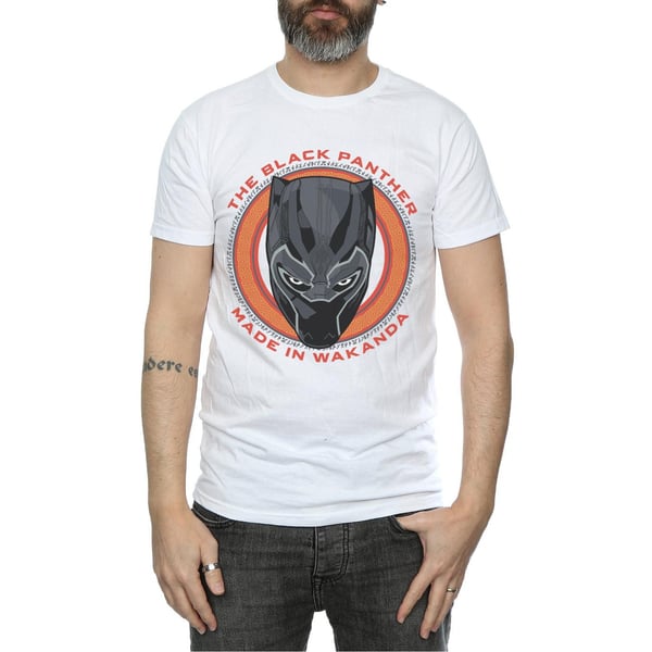 Marvel Mens Black Panther Made in Wakanda Red T-Shirt