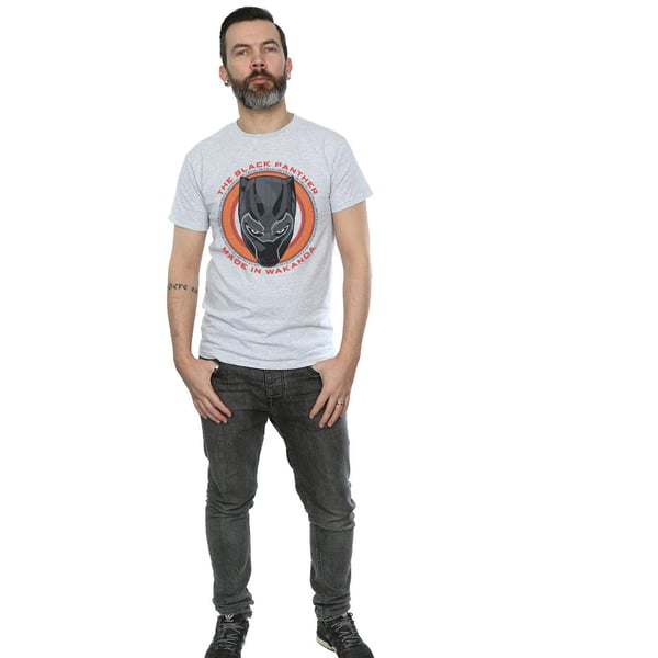 Marvel Mens Black Panther Made in Wakanda Red T-Shirt