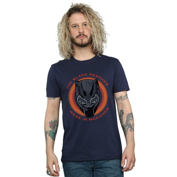 Marvel Mens Black Panther Made in Wakanda Red T-Shirt