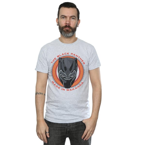 Marvel Mens Black Panther Made in Wakanda Red T-Shirt