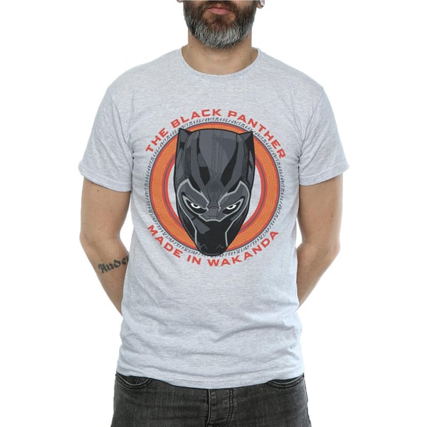 Marvel Mens Black Panther Made in Wakanda Red T-Shirt