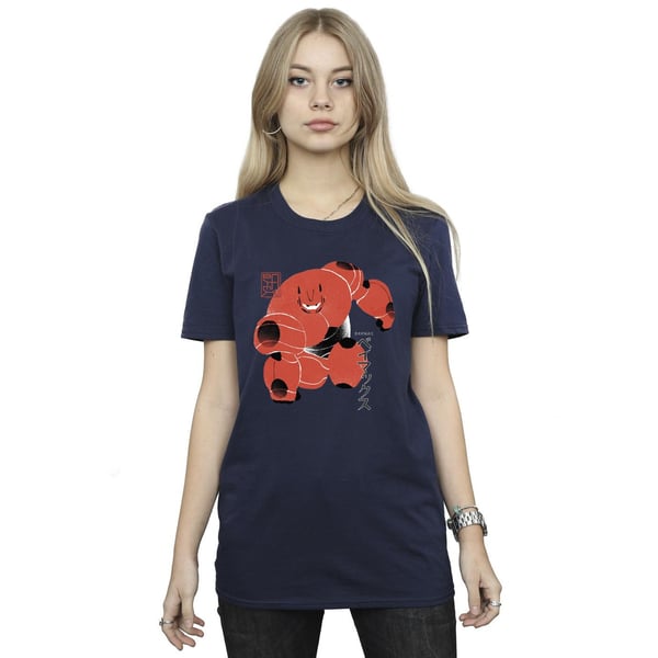 Disney Womens/Ladies Big Hero 6 Baymax Suite Pose Cotton Boyfriend T-Shirt