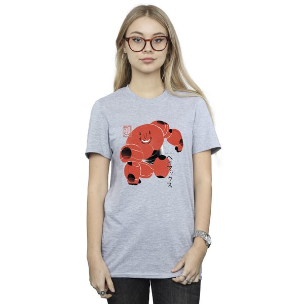 Disney Womens/Ladies Big Hero 6 Baymax Suite Pose Cotton Boyfriend T-Shirt