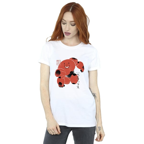 Disney Womens/Ladies Big Hero 6 Baymax Suite Pose Cotton Boyfriend T-Shirt