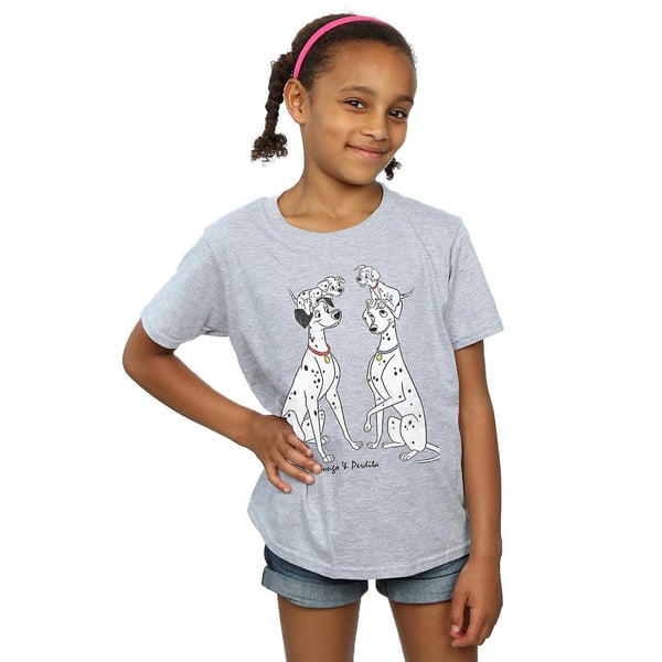 101 dalmatialaista tyttöjen Pongo ja Perdita T-paita