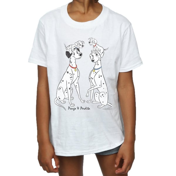 101 dalmatialaista tyttöjen Pongo ja Perdita T-paita