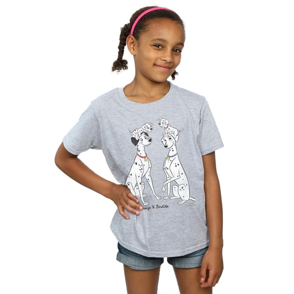101 dalmatialaista tyttöjen Pongo ja Perdita T-paita