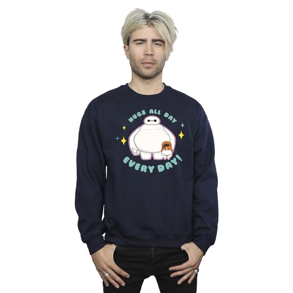 Disney Mens Big Hero 6 Baymax Hugs Everyday Sweatshirt