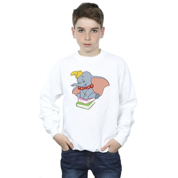 Disney Boys Dumbo Sitting On Books Sweatshirt