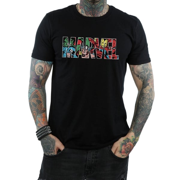 Marvel Comics Mens Characters Cotton T-Shirt