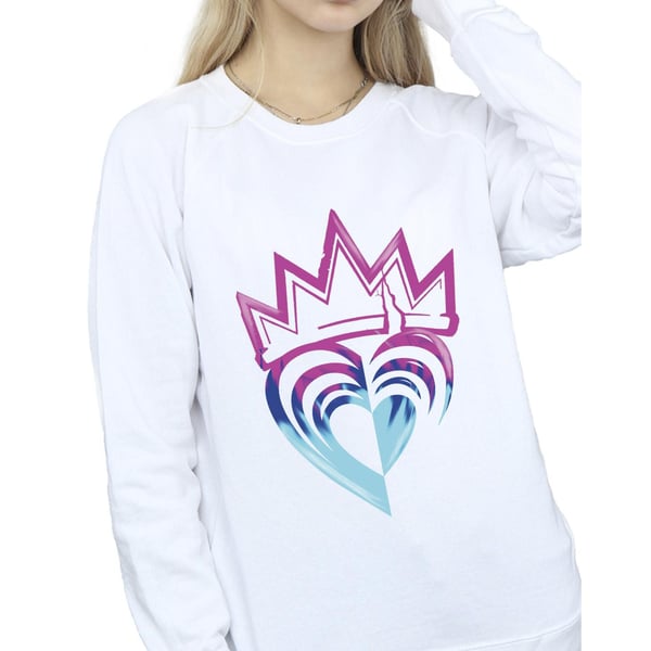 Disney Womens/Ladies Descendants Pink Crown Sweatshirt