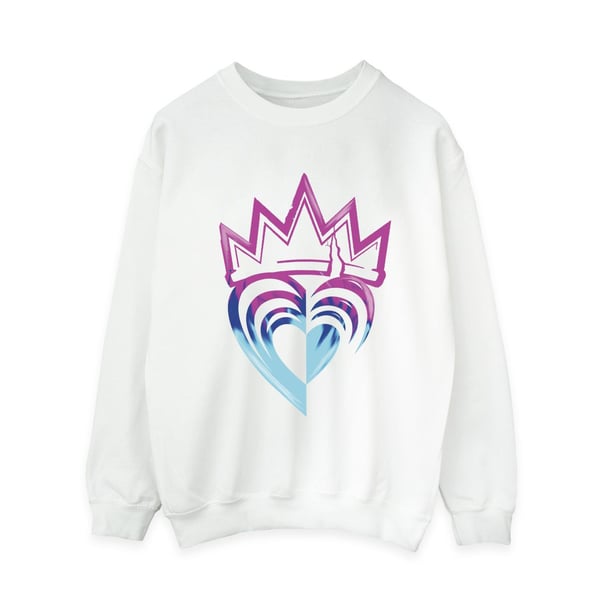Disney Womens/Ladies Descendants Pink Crown Sweatshirt