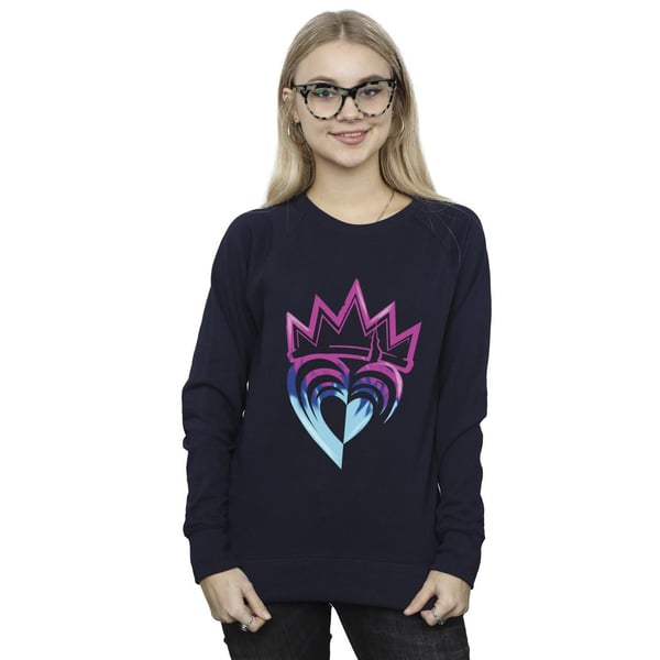 Disney Womens/Ladies Descendants Pink Crown Sweatshirt