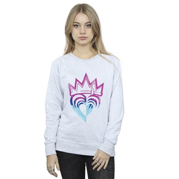 Disney Womens/Ladies Descendants Pink Crown Sweatshirt