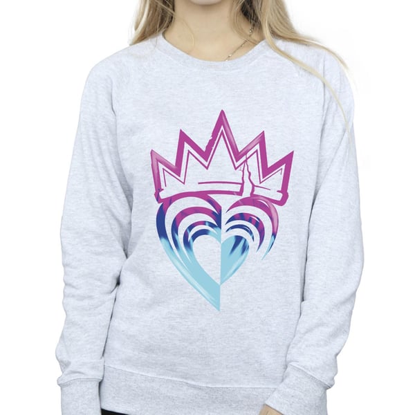Disney Womens/Ladies Descendants Pink Crown Sweatshirt