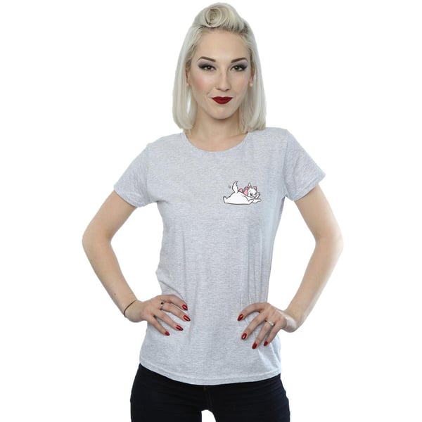Disney Womens/Ladies Aristocats Marie Sweet Backside Breast Print Cotton T-Shirt