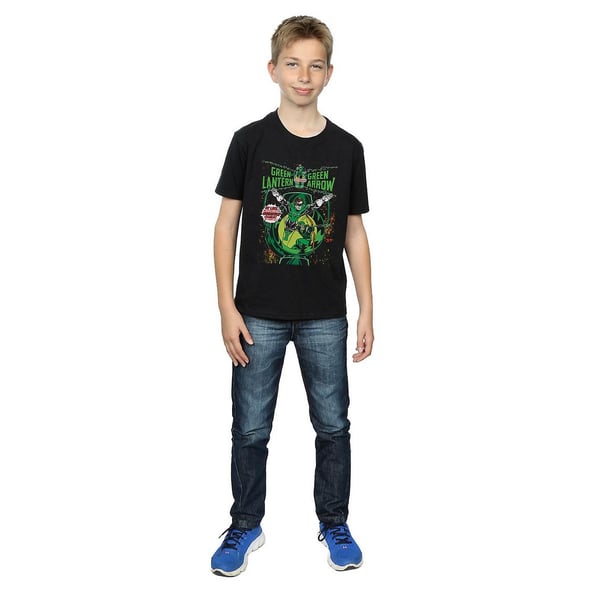DC Comics Boys Green Lantern & Green Arrow Comic Cover Cotton T-Shirt