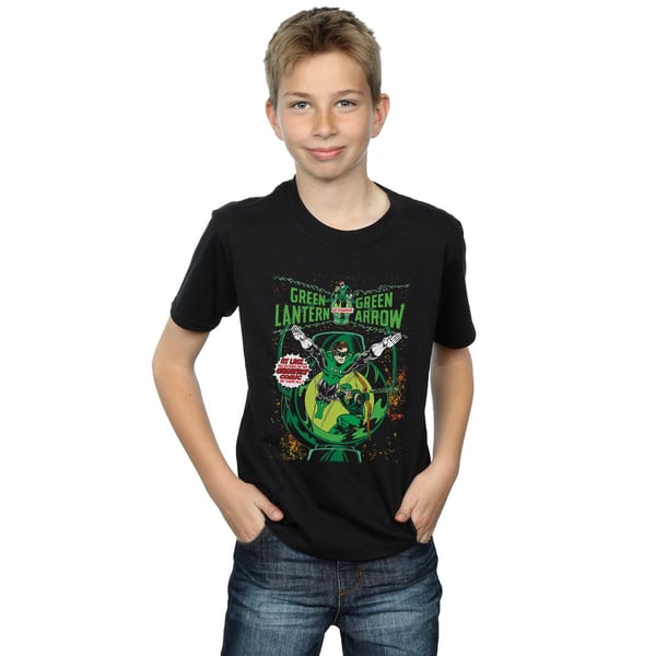 DC Comics Boys Green Lantern & Green Arrow Comic Cover Cotton T-Shirt