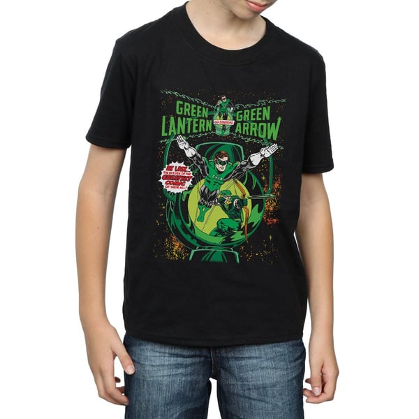 DC Comics Boys Green Lantern & Green Arrow Comic Cover Cotton T-Shirt