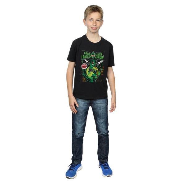 DC Comics Boys Green Lantern & Green Arrow Comic Cover Cotton T-Shirt
