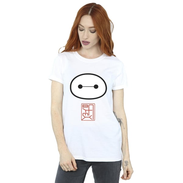 Disney Womens/Ladies Big Hero 6 Baymax Icon Cotton Boyfriend T-Shirt