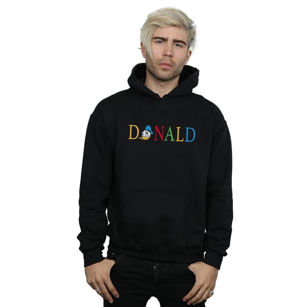 Disney Mens Donald Duck Letters Hoodie